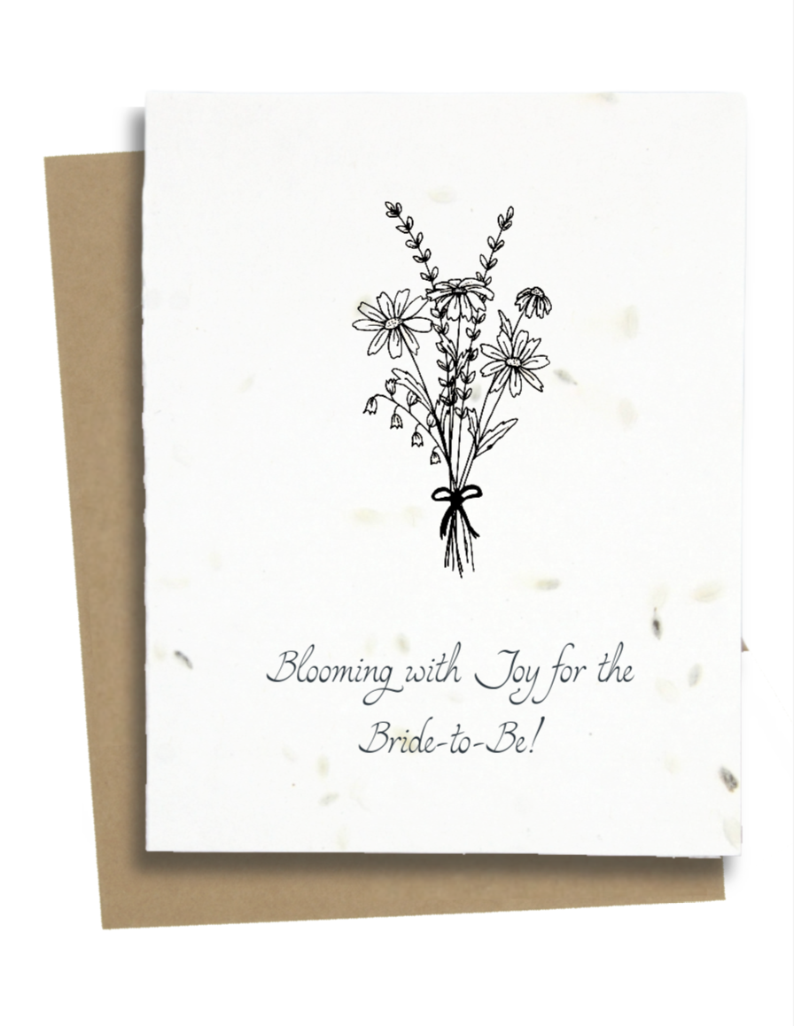 bridal shower wishes card