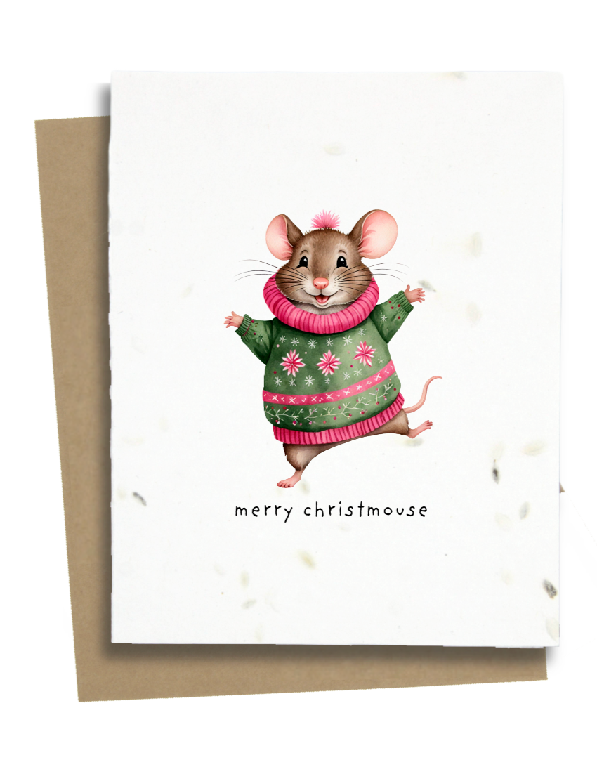 christmas mouse card