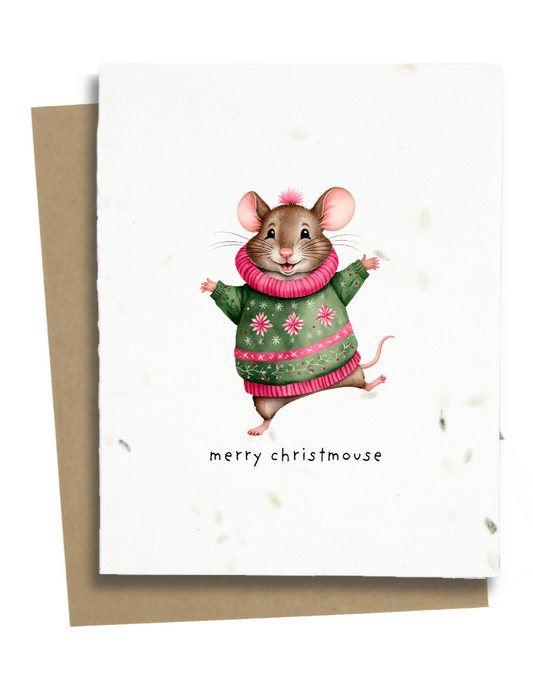 christmas mouse card