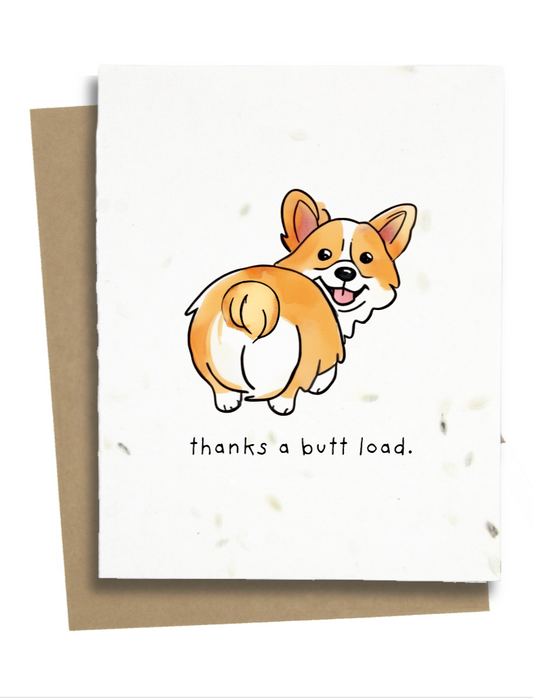 corgi thank you card