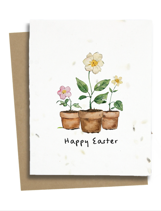 easter flowers card