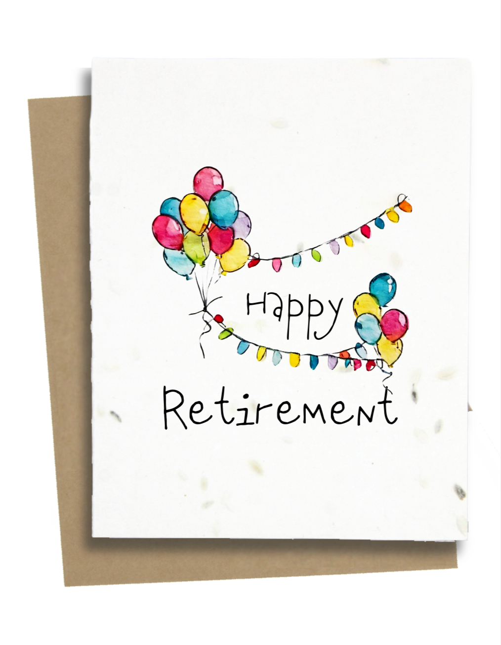 happy retirement card with balloons