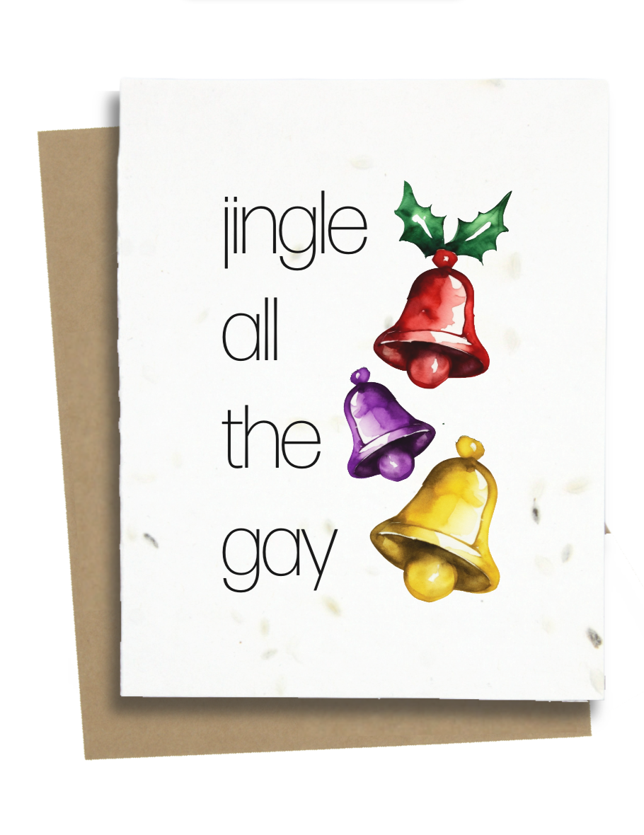 jingle all the gay christmas card
