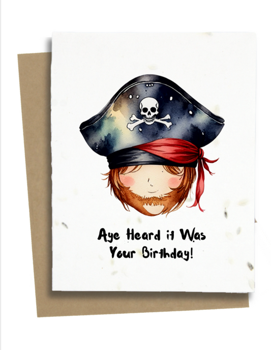 pirate birthday card