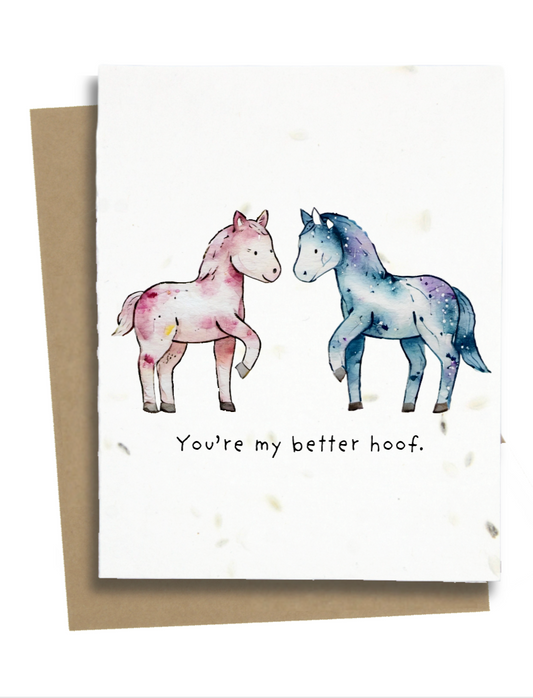 youre my better half horses card