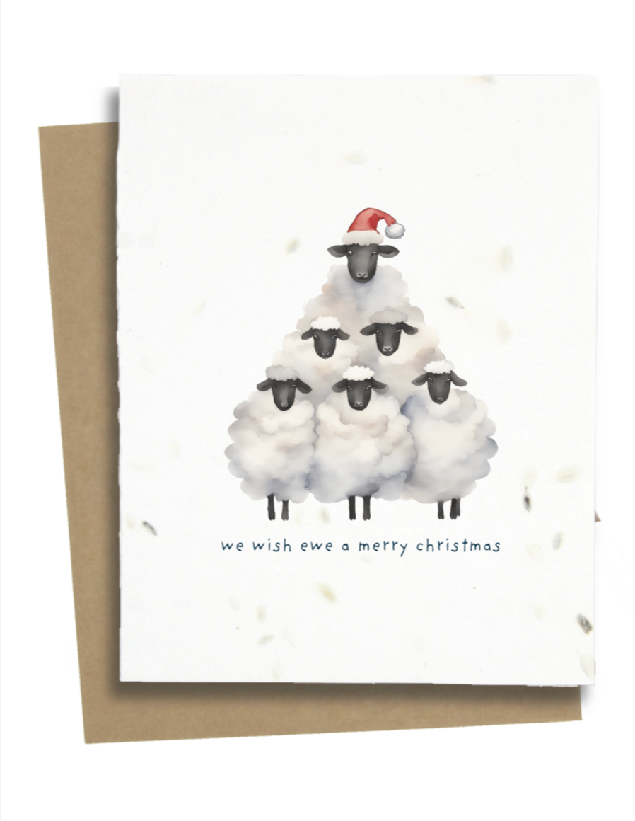 christmas sheep card