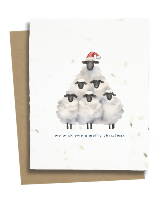 christmas sheep card