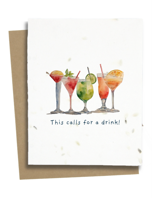 drink themed card