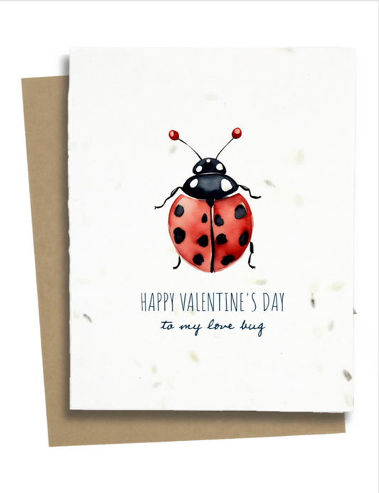 ladybug valentines day card