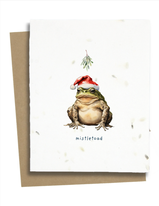 mistletoad christmas card
