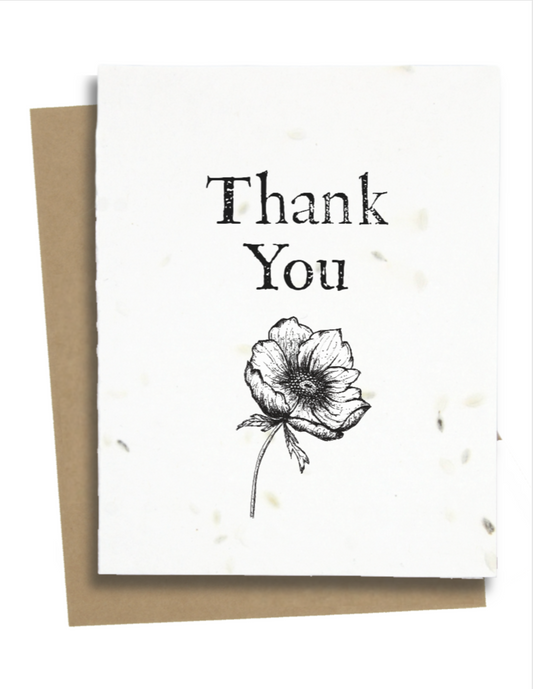 wildflower seed thank you cards