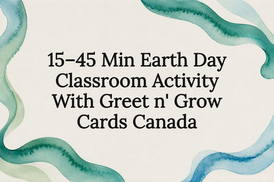 Decorative Earth Day classroom title card