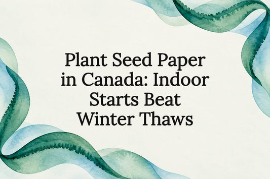 Watercolor frame for winter seed starting article