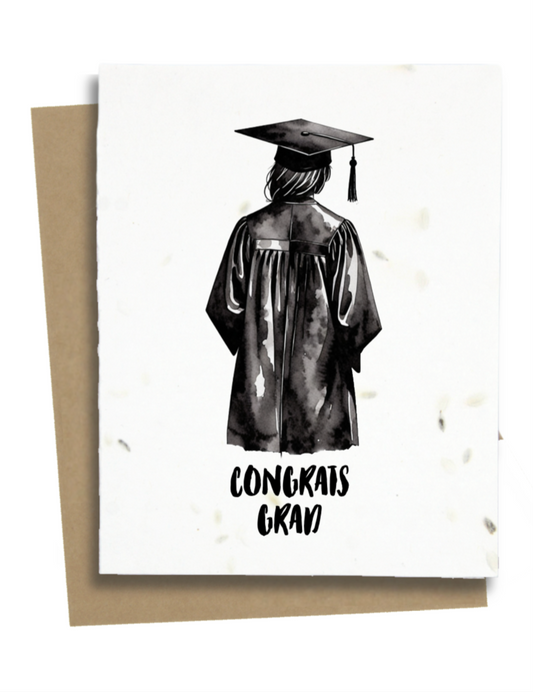 Graduation card girl