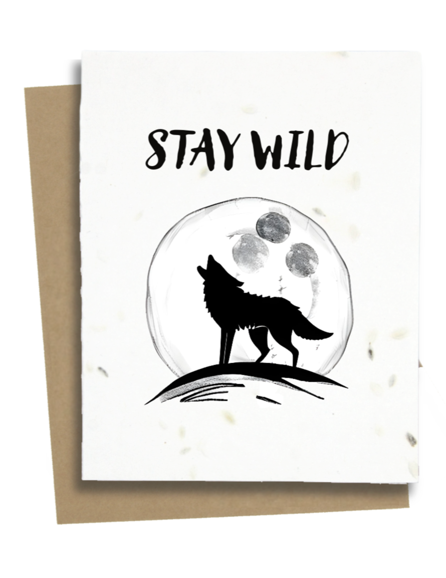 Wolf Card - Stay Wild