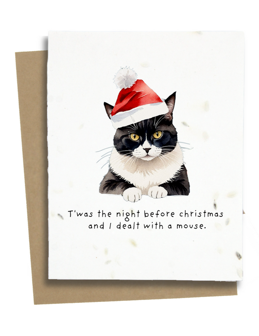 cat christmas card