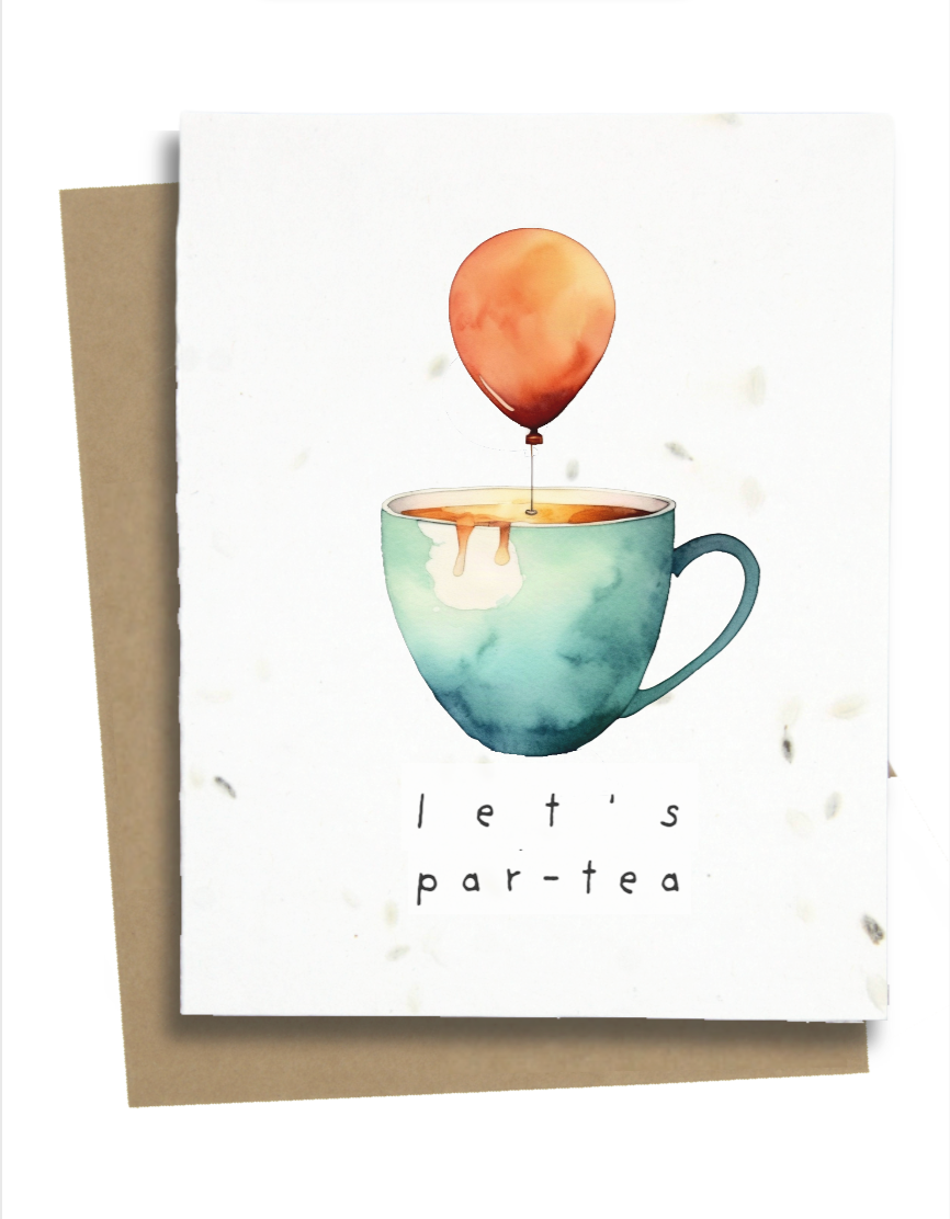 celebration card for tea lovers
