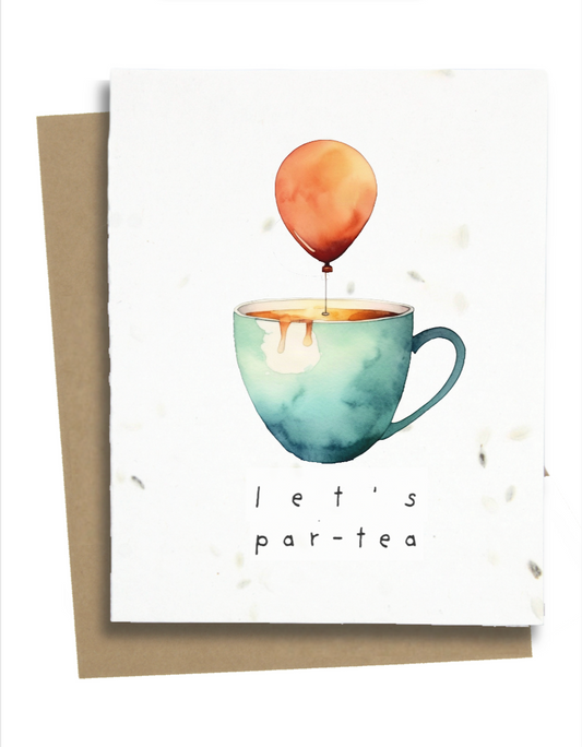 celebration card for tea lovers