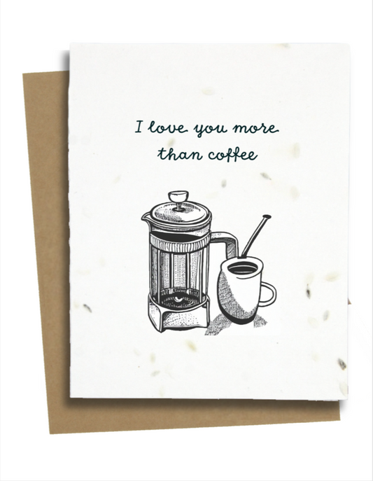 Coffee Themed Birthday Card