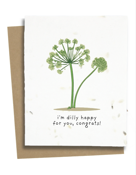 congratulations card with dill