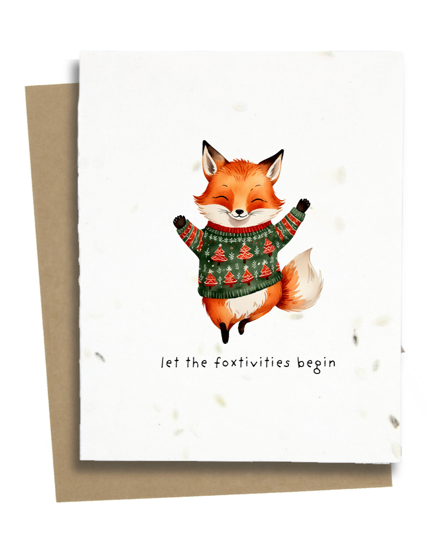 fox christmas card