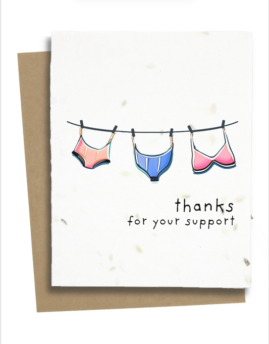 funny thank you card with underwear