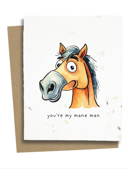 horse valentines day card for him