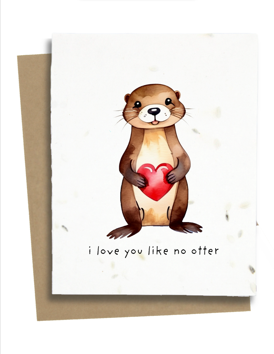 i love you like no otter card