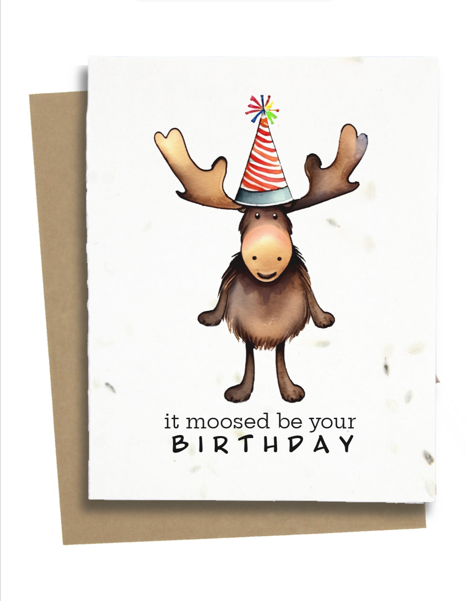 moose birthday card