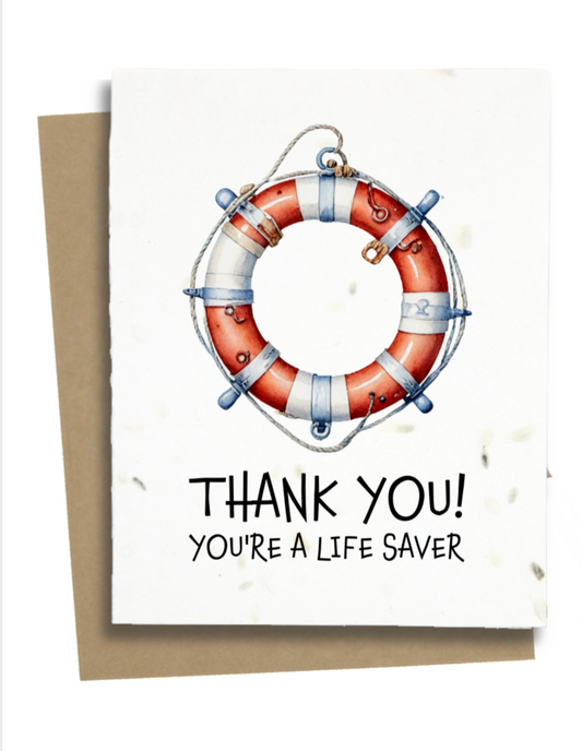 nautical theme thank you card