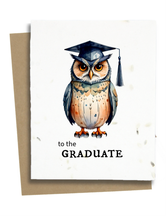 owl graduation card