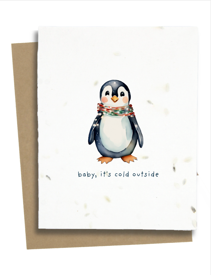 Penguin Christmas Card