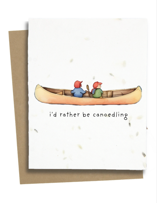 punny canoe card
