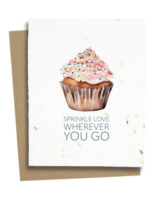 sprinkle love wherever you go card