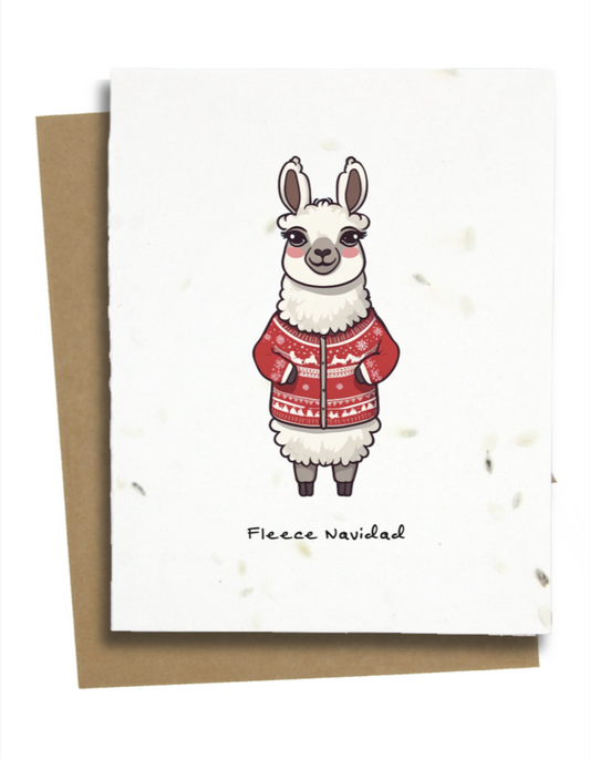 alpaca christmas cards