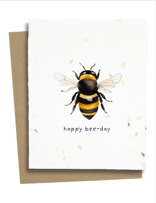 bee birthday card