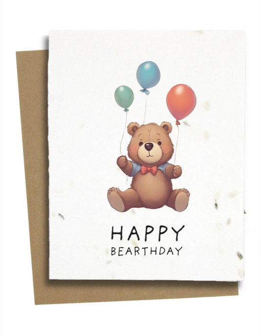 birthday card with bears