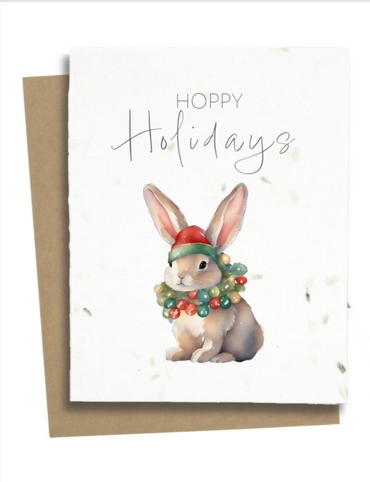 bunny christmas card