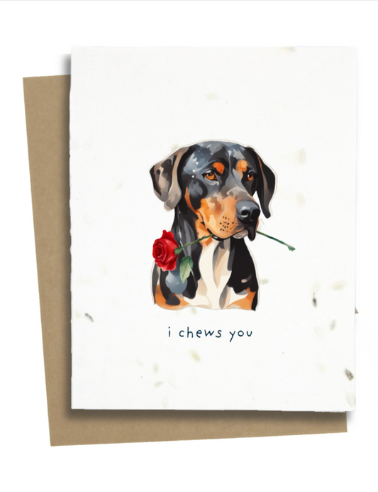 dog valentines card