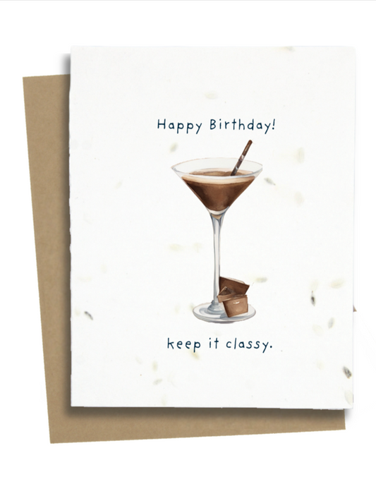 espresso martini birthday card