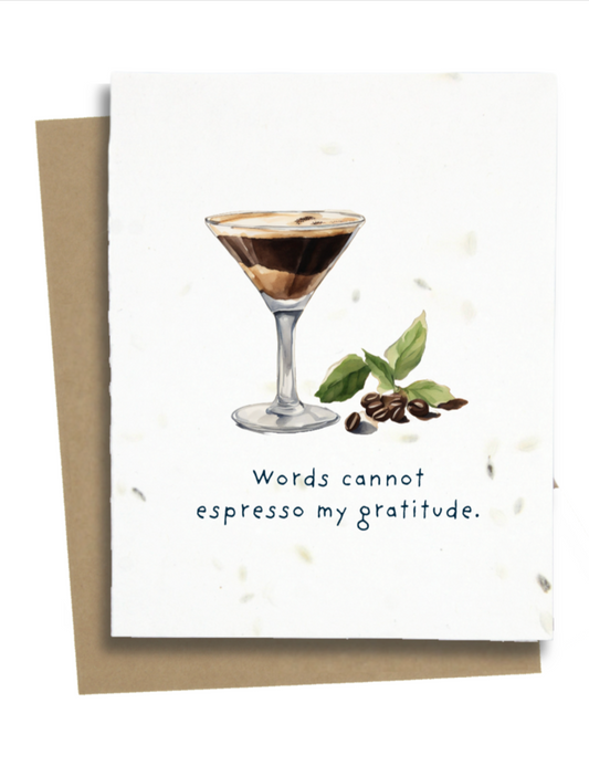 espresso pun card