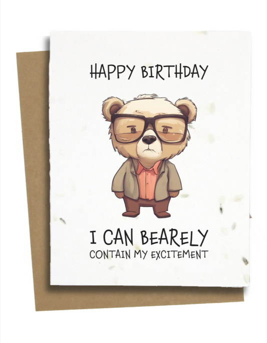 funny bear birthday cards