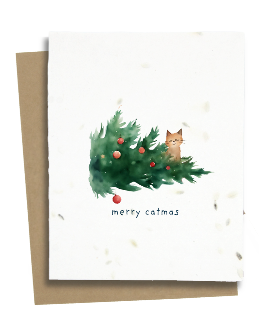 funny christmas cards cats