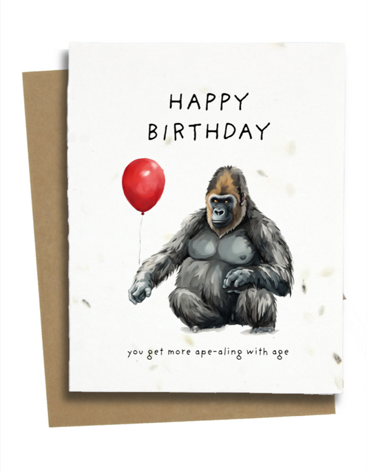 funny gorilla birthday cards