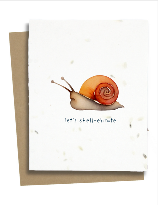 funny snail card