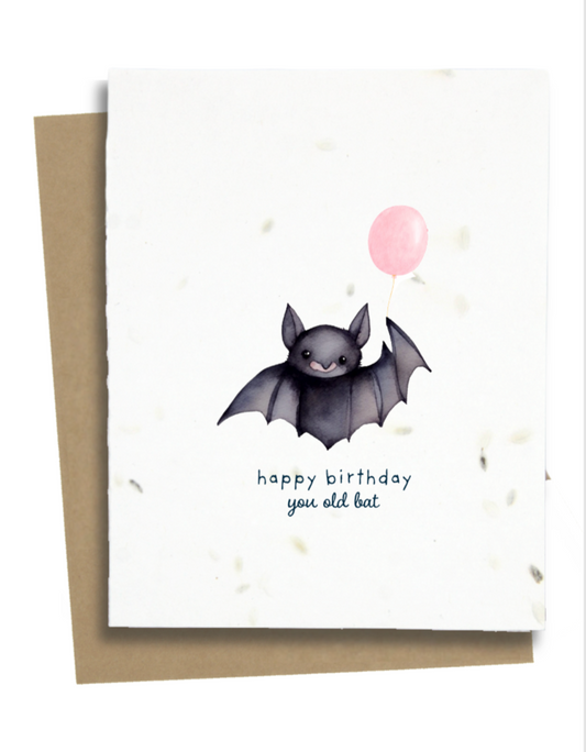 happy birthday you old bat card