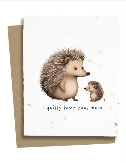 hedgehog mothers day card