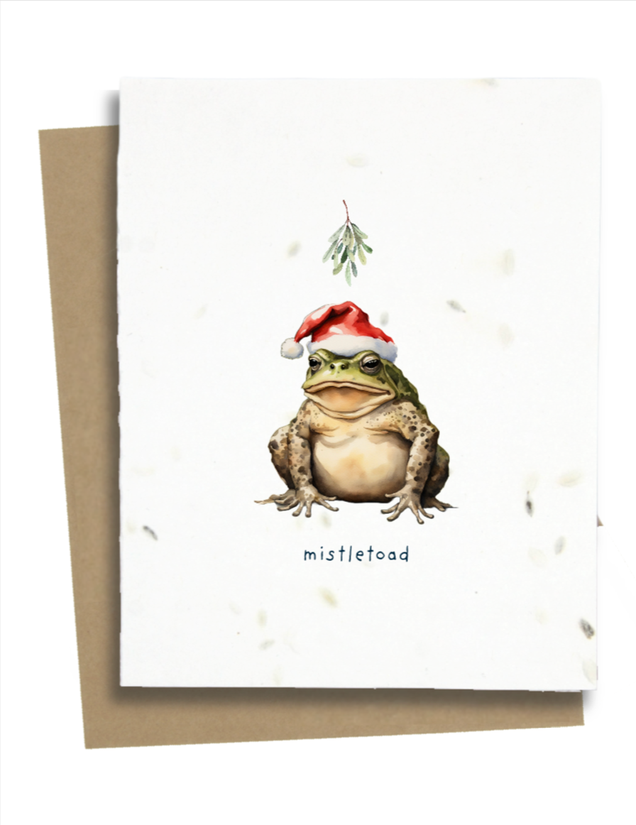 mistletoad christmas card