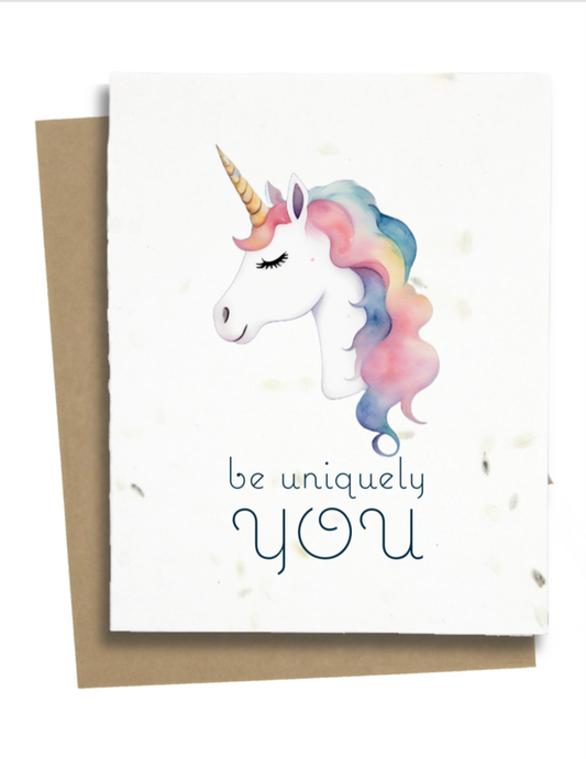 motivational unicorn card