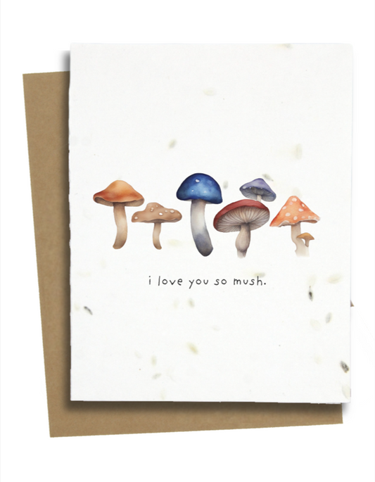 mushroom birthday card